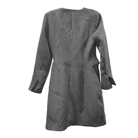 Jason Wu Houndstooth Tweed Blazer Dress – Size Medium Like New Game Day Dress - Picture 3 of 15